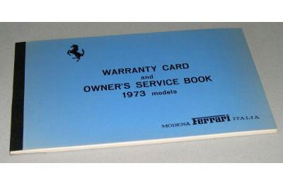 Warranty Card 1973