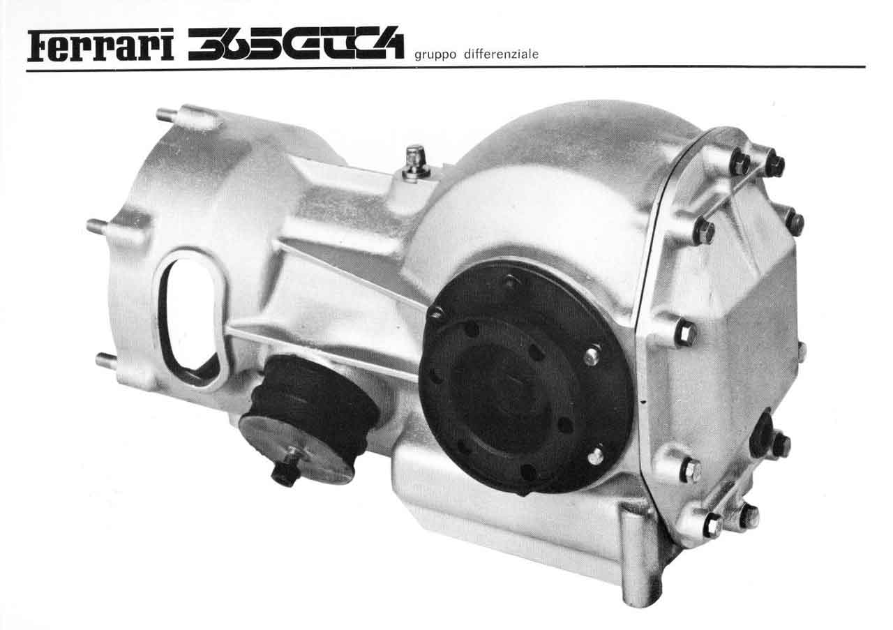 Differential photo from Ferrari Sales Brochure 55/71